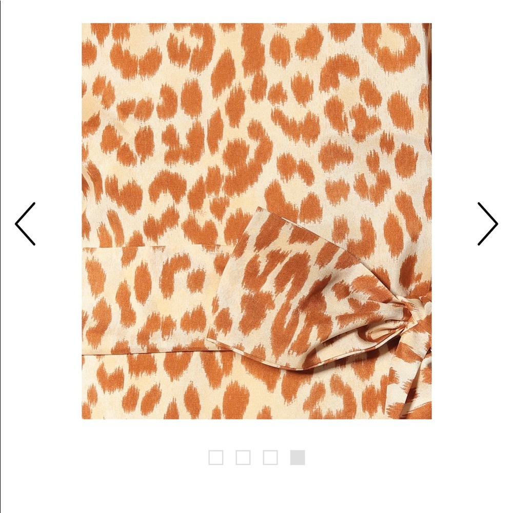 ULLA JOHNSON ROSARIO CHEETAH RUFFLE DRESS - Picture 4 of 4